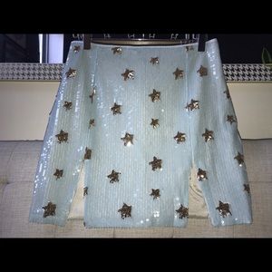 ⭐️NWT Missguided Sequined Star Skirt⭐️